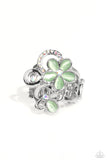Fairy Circle - Green Ring - Paparazzi Accessories Ring Bedazzle Me Pretty Mobile Fashion Boutique