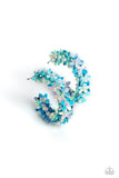 Fairy Fantasia - Blue Earrings - Paparazzi Accessories Earrings Bedazzle Me Pretty Mobile Fashion Boutique
