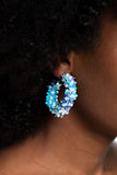 Fairy Fantasia - Blue Earrings - Paparazzi Accessories Earrings Bedazzle Me Pretty Mobile Fashion Boutique