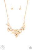 Fairytale Affair - Gold Necklace - Paparazzi Accessories Necklace Bedazzle Me Pretty Mobile Fashion Boutique