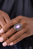 Fairytale Fanatic - Purple Ring - Paparazzi Accessories Ring Bedazzle Me Pretty Mobile Fashion Boutique