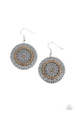 Fairytale Finale - Brown Earrings - Paparazzi Accessories Earrings Bedazzle Me Pretty Mobile Fashion Boutique
