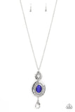 Fairytale Finesse - Blue Lanyard - Paparazzi Accessories Lanyard Bedazzle Me Pretty Mobile Fashion Boutique