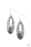 Fairytale Flora - White Earrings - Paparazzi Accessories Earrings Bedazzle Me Pretty Mobile Fashion Boutique
