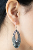 Fairytale Flora - White Earrings - Paparazzi Accessories Earrings Bedazzle Me Pretty Mobile Fashion Boutique