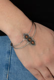 Fairytale Flowerbeds - Orange Bracelet - Paparazzi Accessories Bracelet Bedazzle Me Pretty Mobile Fashion Boutique