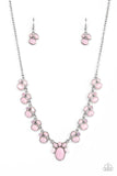 Fairytale Forte - Pink Necklace - Paparazzi Accessories Necklace Bedazzle Me Pretty Mobile Fashion Boutique