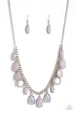 Fairytale Fortuity - Silver Necklace - Paparazzi Accessories Necklace Bedazzle Me Pretty Mobile Fashion Boutique