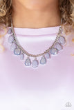 Fairytale Fortuity - Silver Necklace - Paparazzi Accessories Necklace Bedazzle Me Pretty Mobile Fashion Boutique