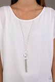 Faith Makes All Things Possible - Silver Necklace - Paparazzi Accessories Necklace Bedazzle Me Pretty Mobile Fashion Boutique