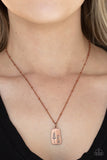 Faith Over Fear - Copper Necklace - Paparazzi Accessories Necklace FS-Bedazzle Me Pretty Mobile Fashion Boutique