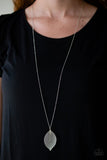 Fall Foliage - Silver Necklace - Paparazzi Accessories Necklace Bedazzle Me Pretty Mobile Fashion Boutique