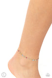 Familiar Florals - Multi Anklet - Paparazzi Accessories Anklet Bedazzle Me Pretty Mobile Fashion Boutique