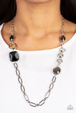 Famous and Fabulous - Black Necklace - Paparazzi Accessories Necklace Bedazzle Me Pretty Mobile Fashion Boutique