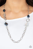 Famous and Fabulous - Blue Necklace - Paparazzi Accessories Necklace Bedazzle Me Pretty Mobile Fashion Boutique