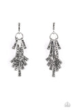 Fan of Glam - Silver Post Earrings - Paparazzi Accessories Post Earrings Bedazzle Me Pretty Mobile Fashion Boutique