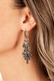 Fan of Glam - Silver Post Earrings - Paparazzi Accessories Post Earrings Bedazzle Me Pretty Mobile Fashion Boutique