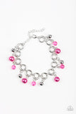 Fancy Fascination - Pink Bracelet - Paparazzi Accessories Bracelet Bedazzle Me Pretty Mobile Fashion Boutique