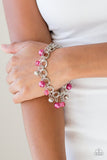 Fancy Fascination - Pink Bracelet - Paparazzi Accessories Bracelet Bedazzle Me Pretty Mobile Fashion Boutique