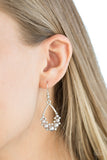 Fancy First - Silver Earrings - Paparazzi Accessories Earrings Bedazzle Me Pretty Mobile Fashion Boutique