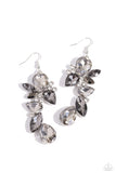 Fancy Flaunter - Silver Earrings - Paparazzi Accessories Earrings Bedazzle Me Pretty Mobile Fashion Boutique