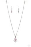 Fancy Fringe - Pink Necklace - Paparazzi Accessories Necklace Bedazzle Me Pretty Mobile Fashion Boutique