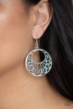 Fancy That - Blue Earrings - Paparazzi Accessories Earrings Bedazzle Me Pretty Mobile Fashion Boutique