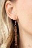 Fanned Out Fashion - Copper Necklace - Paparazzi Accessories Necklace Bedazzle Me Pretty Mobile Fashion Boutique