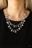 Fantastic Flair - Silver Necklace - Paparazzi Accessories Necklace Bedazzle Me Pretty Mobile Fashion Boutique
