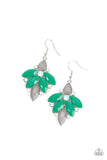 Fantasy Flair - Green Earrings - Paparazzi Accessories Earrings Bedazzle Me Pretty Mobile Fashion Boutique