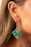 Fantasy Flair - Green Earrings - Paparazzi Accessories Earrings Bedazzle Me Pretty Mobile Fashion Boutique