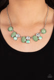 Fantasy World - Green Necklace - Paparazzi Accessories Necklace Bedazzle Me Pretty Mobile Fashion Boutique
