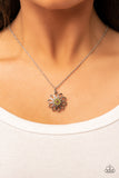 Farmstead Fairytale - Green Necklace - Paparazzi Accessories Necklace Bedazzle Me Pretty Mobile Fashion Boutique