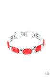 Fashion Fable - Red Bracelet - Paparazzi Accessories Bracelet Bedazzle Me Pretty Mobile Fashion Boutique