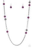 Fashion Fad - Purple Necklace - Paparazzi Accessories Necklace Bedazzle Me Pretty Mobile Fashion Boutique