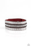 Fashion Fanatic - Red Bracelet - Paparazzi Accessories Bracelet Bedazzle Me Pretty Mobile Fashion Boutique