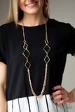 Fashion Fave - Gold Necklace - Paparazzi Accessories Necklace Bedazzle Me Pretty Mobile Fashion Boutique