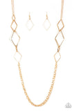 Fashion Fave - Gold Necklace - Paparazzi Accessories Necklace Bedazzle Me Pretty Mobile Fashion Boutique