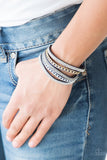 Fashion Fiend - Blue Bracelet - Paparazzi Accessories Bracelet Bedazzle Me Pretty Mobile Fashion Boutique