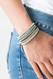 Fashion Fiend - Green Bracelet - Paparazzi Accessories Bracelet Bedazzle Me Pretty Mobile Fashion Boutique
