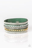 Fashion Fiend - Green Bracelet - Paparazzi Accessories Bracelet Bedazzle Me Pretty Mobile Fashion Boutique