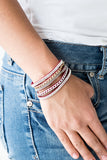Fashion Fiend - Red Bracelet - Paparazzi Accessories Bracelet Bedazzle Me Pretty Mobile Fashion Boutique