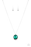Fashion Finale - Green Necklace - Paparazzi Accessories Necklace Bedazzle Me Pretty Mobile Fashion Boutique