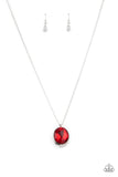 Fashion Finale - Red Necklace - Paparazzi Accessories Necklace Bedazzle Me Pretty Mobile Fashion Boutique