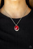 Fashion Finale - Red Necklace - Paparazzi Accessories Necklace Bedazzle Me Pretty Mobile Fashion Boutique