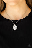 Fashion Finale - White Necklace - Paparazzi Accessories Necklace Bedazzle Me Pretty Mobile Fashion Boutique