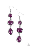 Fashion Frolic - Purple Earrings - Paparazzi Accessories Earrings Bedazzle Me Pretty Mobile Fashion Boutique