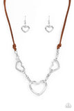 Fashionable Flirt - Brown Necklace - Paparazzi Accessories Necklace Bedazzle Me Pretty Mobile Fashion Boutique
