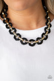 Fashionista Fever - Black Necklace - Paparazzi Accessories Necklace Bedazzle Me Pretty Mobile Fashion Boutique