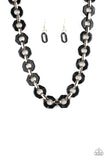 Fashionista Fever - Black Necklace - Paparazzi Accessories Necklace Bedazzle Me Pretty Mobile Fashion Boutique